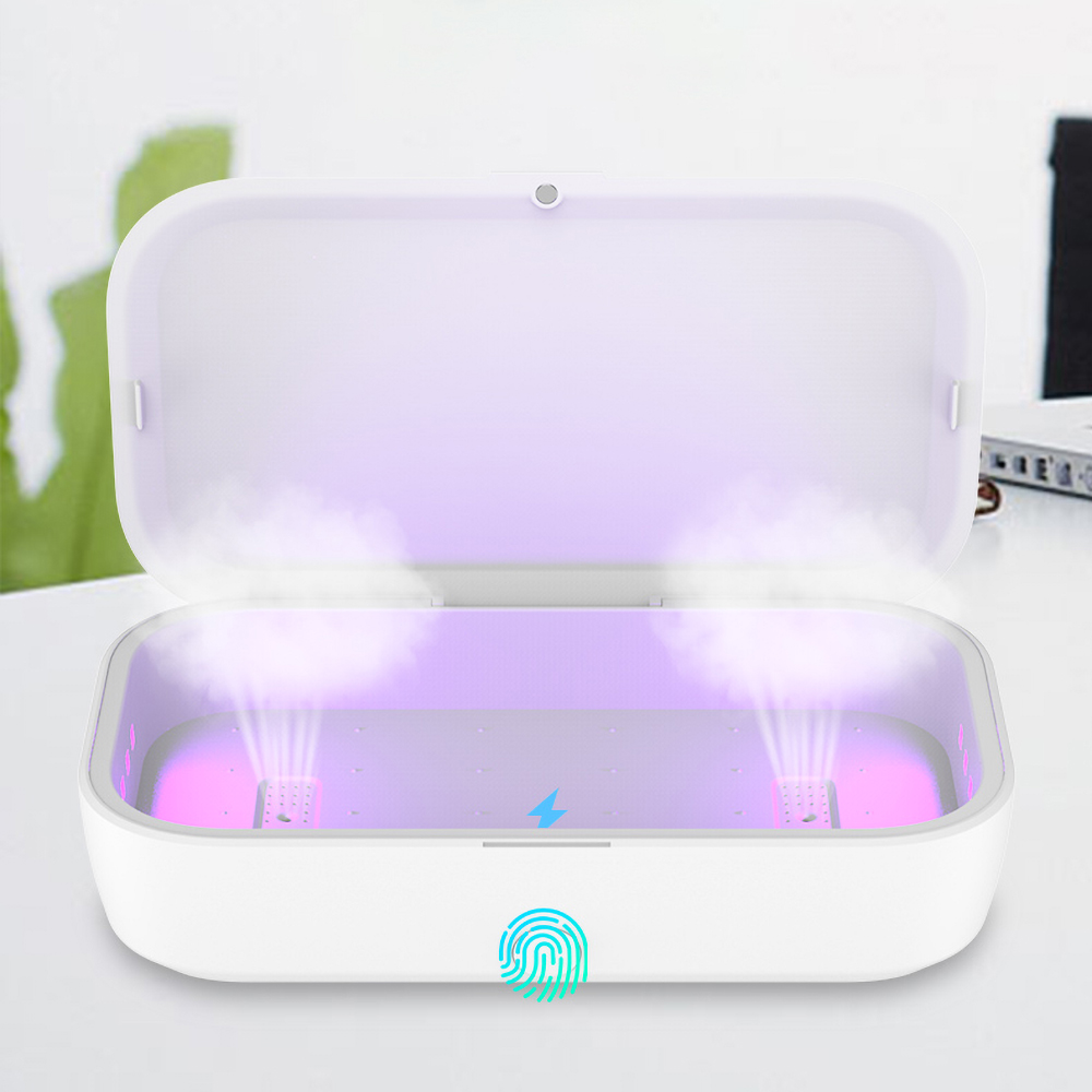 UV Sterilization Box Wireless Charger Multifunctional Sterilizing Device 2 In 1 Mobile Phone Disinfection For Cosmetics Phone